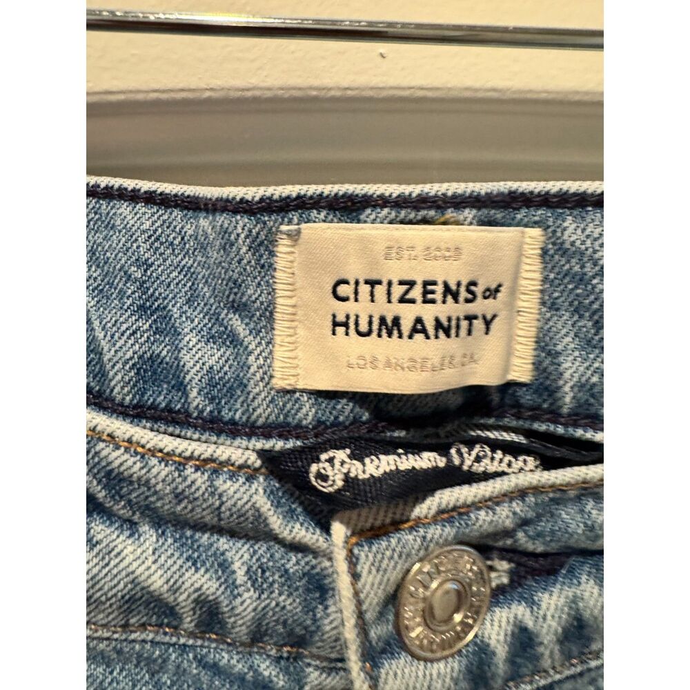 Citizens of Humanity Charlotte Button Fly Distressed Jeans Size 26 - Picture 5 of 11